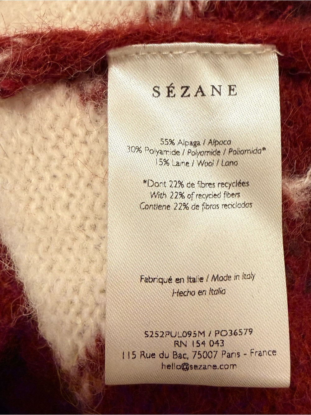 Sézane | Philly Argyle Sweater Vest - Picture 7 of 7
